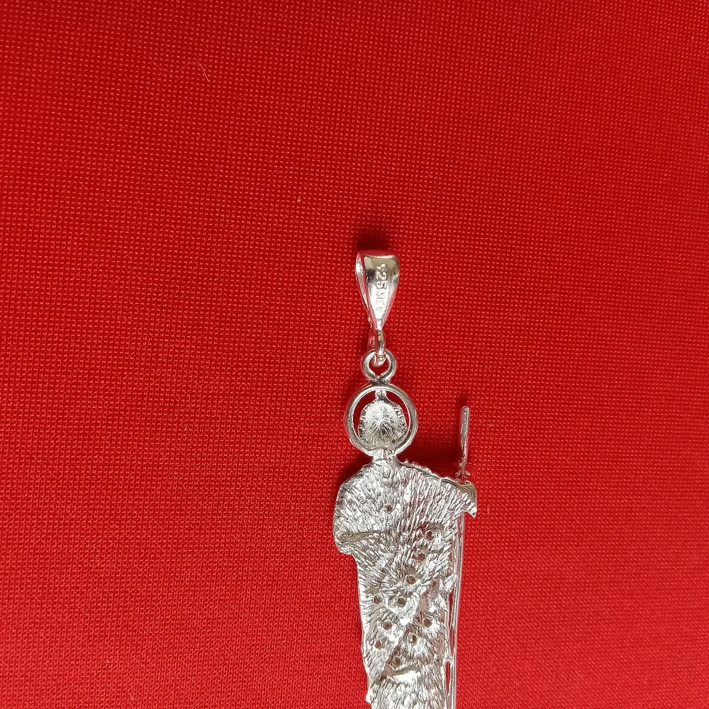 925 Sterling Silver San Judas Tadeo en Plata / Saint Jude‎ Thaddeus Pendant 925